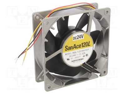 120x120x38mm kugelförmig axial 24VDC 168m3/h Lüfter: DC 39dBA