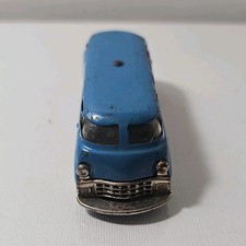 Schuco Mirako Patent Tin Bus Blue Vintage Toy Made in US Zone Germany