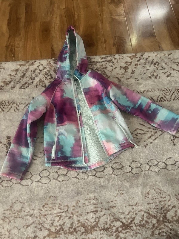 Girls All In Motion Hooded Fleece Lined Jacket Size 6