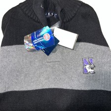Vesi Sportswear Northwestern Wildcats Mock Neck Sweater size M NWT
