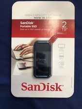 New SanDisk External Portable SSD 2TB USB-C to USB-A SSD SDSSDE30-2T00
