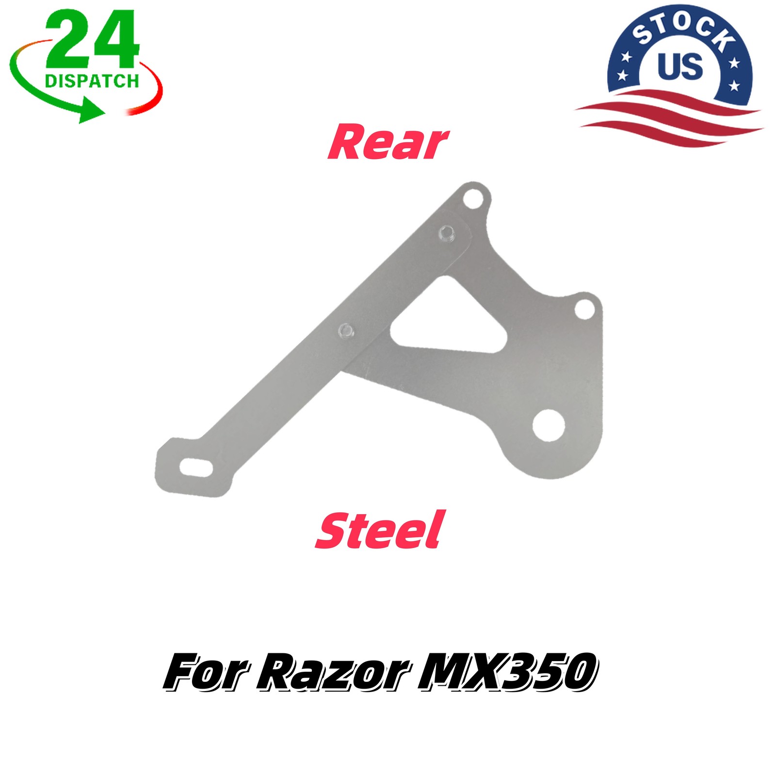 Steel  For Razor MX350 Off-Road Dirt Bike Rear Disc Brake Caliper Adapter 1PCS