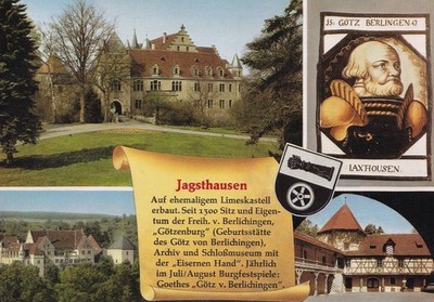 Postcard - (D) - Jagsthausen - Götzenburg - Chronicle - around 1980/90 - Excellent Condition
