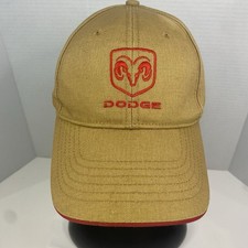 Vintage Dodge Ram Truck Embroidered Hat Cap Tan Khaki Red Adjustable Strapback Vintage Dodge Ram Truck Embroidered Hat Cap Tan Khaki Red Adjustable Strapback