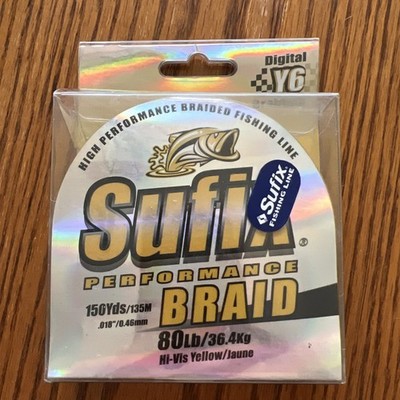 Sufix Performance Braid 150 yards/80lb Yellow