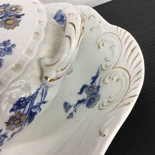 ANTIQUE Victorian Tureen & Oval Plate - Henry Alcock & Co - Mount Vernon - Picture 7 of 7