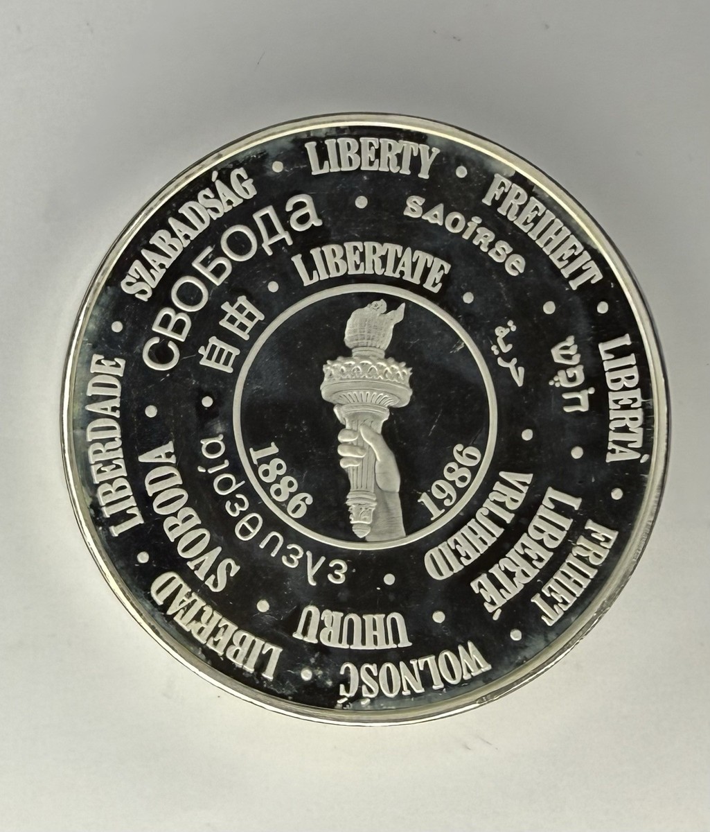 1985 JOHNSON MATTHEY Rare 10oz Liberty Trade Silver‼️LIBERTY IN
