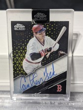 2020 Topps Chrome Black Autographs Carlton Fisk #CBA-CF Gold 37/50