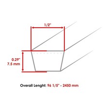 42" Deck Belt For Troy Bilt Pony 42T Horse 42 Hydro Pony 42 490-501-M044