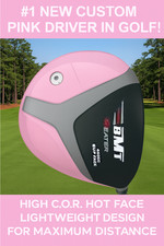 CUSTOM PINK POWER DISTANCE ACCURACY CONTROL LADIES or MENS GOLF CLUB HIGH LAUNCH