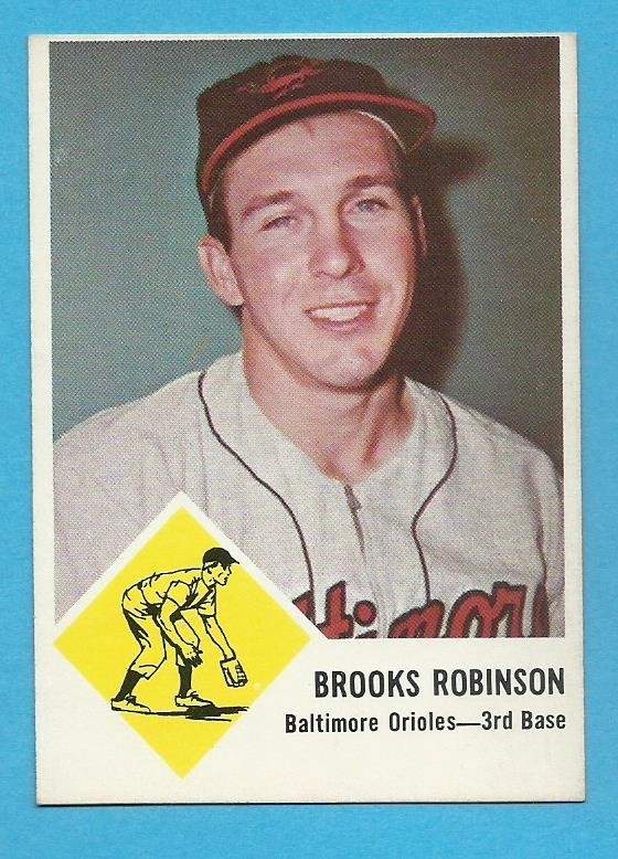 1963 Fleer #4 Brooks Robinson EX   (see scan and description below)