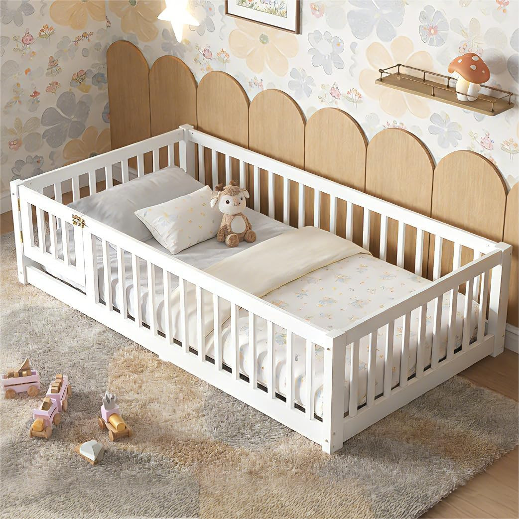 With Fence And Removable Door, White