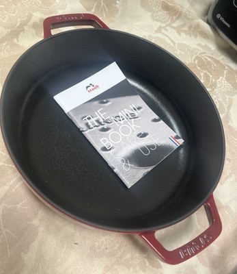 NEW Staub Dragon Braiser 2.5 Qt Bordeaux Red Cast Iron France 24