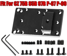 Red/Green Dot Sight Base Pistol Mount Plate Base For CZ 75B 85B 97B P-07 P-09