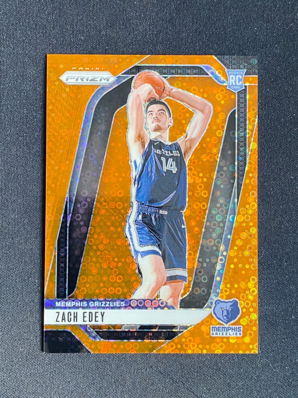 Zach Edey 2024-25 Panini Prizm RC Fast Break Orange /125 #249