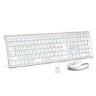 iClever Keyboard Wireless Keyboard Mouse Set Japanese JIS Layout Quiet Ultra Thi
