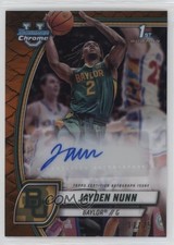 2024 Bowman U Chrome Orange Reptilian Refractor 17/25 Jayden Nunn #30 Auto 1n2n