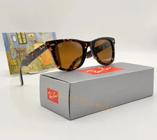 RAY-BAN RB2140 ORIGINAL WAYFARER SUNGLASSES TORTOISE FRAME BROWN LENS 50MM