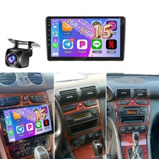 Autoradio 2+64G Carplay Android15 GPS F&uuml;r Mercedes CLK-klasse W209 2002-2006 Kam