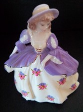 Coalport Small Figurine Fairest Flowers "Pansy"