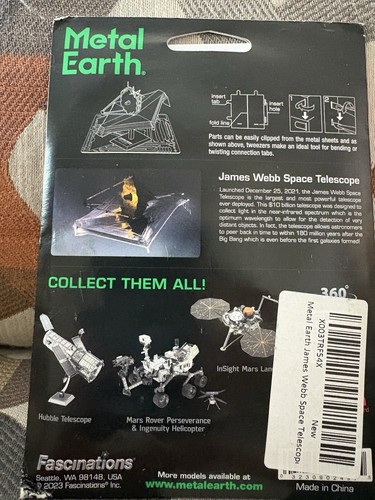 Pacchetto 10 kit Metal Earth modello in acciaio 3D: spazio, architettura, veicoli e altro - Foto 8 di 24