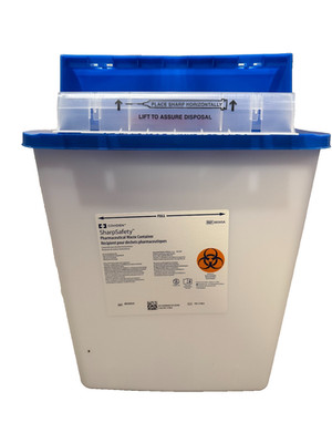 Covidien SharpSafety  Pharmaceutical Waste Container with Counterbalance Lid, 3g