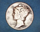 1920-D MERCURY DIME*** 110-6B