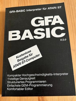 GFA Basic V2.0 Atari ST Interpreter Handbuch Programmierung Buch 