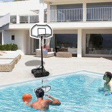 Swimming Pool Basketball 28" x 19" Backboard Hoop Goal Net Water Game Sport New
