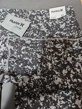 Hurley Woman's Reversible Leggings. NWT. Size XL Grey Heather