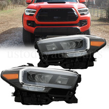 Headlights For Toyota Tacoma 2020-2023 Limited For Trd Chrome Full Led Pair