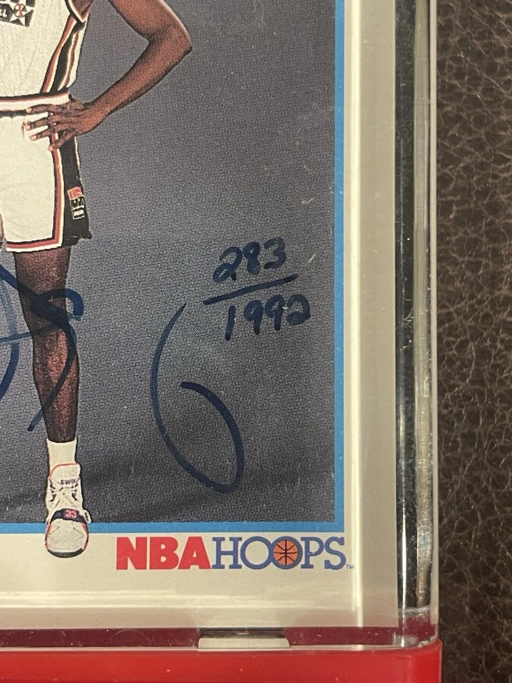 Patrick Ewing 1992 USA Basketball Dream Team Autograph 283/1992 NBA Hoops HOF - Image 3 of 3