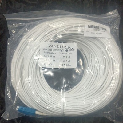 Vandesail 250FT Armored LC to LC OS2 Singlemode Duplex Fiber Optic Patch Cable