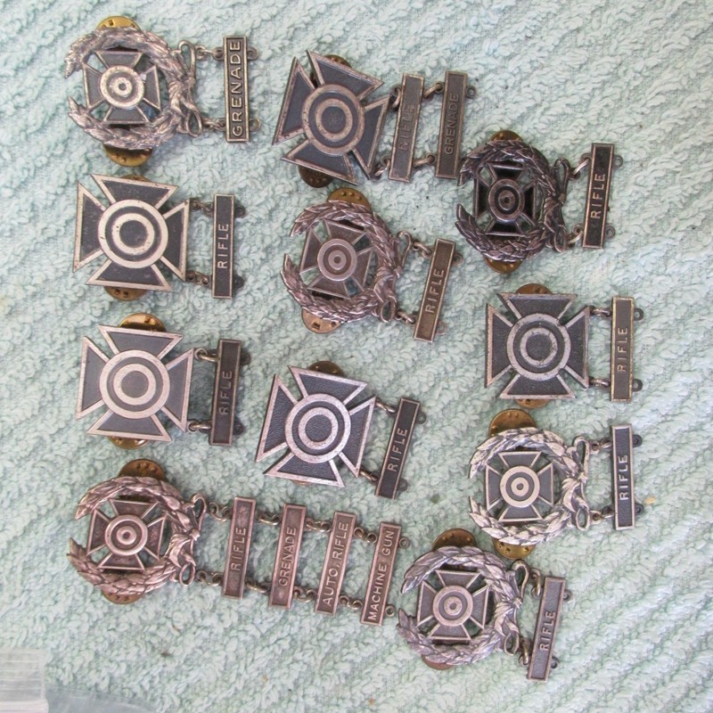 LOT OF ARMY MARKSMAN MEDALS