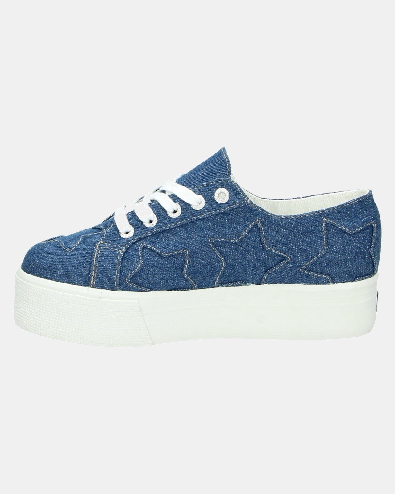 Womens Us 7.5 Denim Patchwork Nib