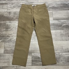 Bluffworks Chino Work Pants Mens 34x32 Tan Travel Technical Trousers USA Made