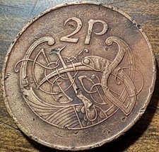 1975 Irish 2 Pence Coin