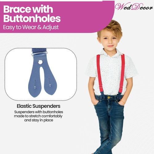 Childrens Braces Boys Braces Girls Braces 2cm Braces Adjustable Kids Braces - Picture 69 of 73