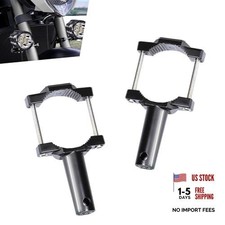 2 Pcs Motorcycle Spotlight Mount Brackets Alloy Front Fork Lamp Bracket For 2 Pcs Motorcycle Spotlight Mount Brackets Alloy Front Fork Lamp Bracket For