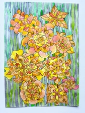 Original Artwork Abstract Watercolor Painting on Paper Art Signed Home Decor