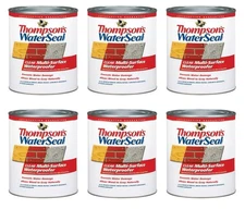 Waterproofing Stain Clear 1 qt Thompson's WaterSeal TH.024104-14 (6-Pack Dented)