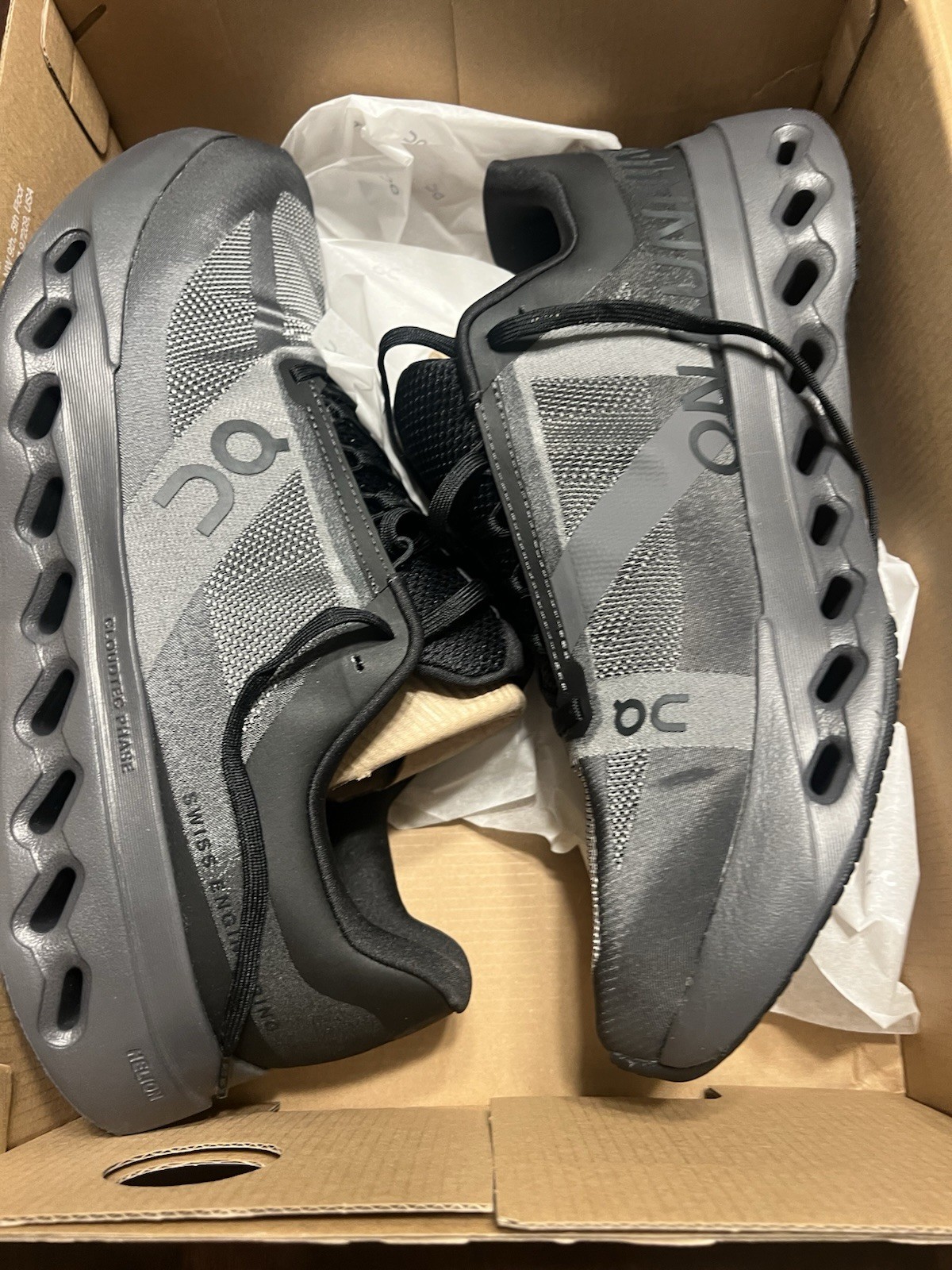 NEW Men's On Running Brand All Black Cloudsurfer Next OC 2024 Shoes size 12