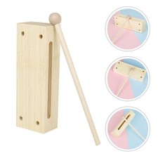 Kids Wood Block Rhythm Percussion Instrument with Mallet Set