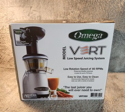 Omega VERT VRT350 Low Speed Juicer Vertical Masticating System Tested w/ Box