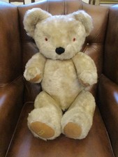 Vintage Large  Merrthought Teddy Bear, Fully Jointed, Beige, 30", 76cm.