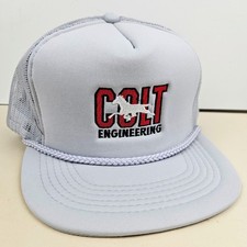 Vintage COLT Engineering Mesh Trucker Hat Snapback Dad Cap