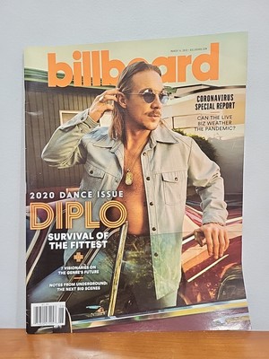 BILLBOARD Magazine March, 2020 DIPLO Cover Dance Issue Unread Newsstand Edition