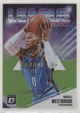 2018 Donruss Optic League Leaders Lime Green Prizm /149 Russell Westbrook #3 1h1