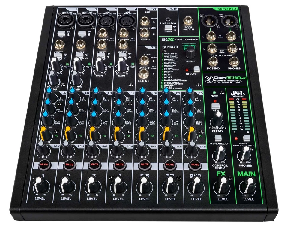 Mackie ProFX10v3 10-Channel Professional Effects Mixer w/USB ProFX10 v3 - Image 2 of 4