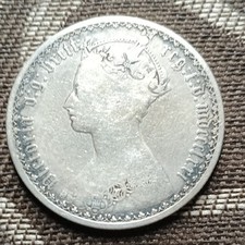 1871 Great Britain Silver Florin Two Shillings Edward VII Gothic KM#801 .925